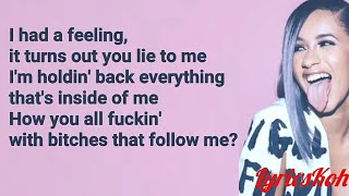 Cardi B - Thru Your Phone (Lyrics)