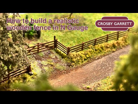 Building Realistic Wooden Fences, in N Gauge #ngauge #modelrailroad #modelrailway