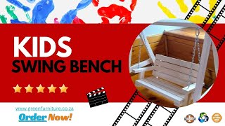 ♻️Kids Swing Bench | GreenFurniture