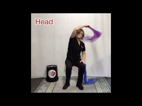 Music engagement activity for seniors using scarves