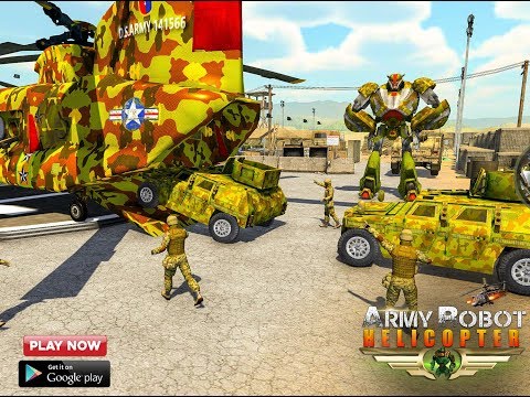 US Army Robot Transport- Army Tank Truck Transport