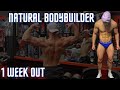 1 WEEK OUT! Natural Bodybuilder turned Fitness Model