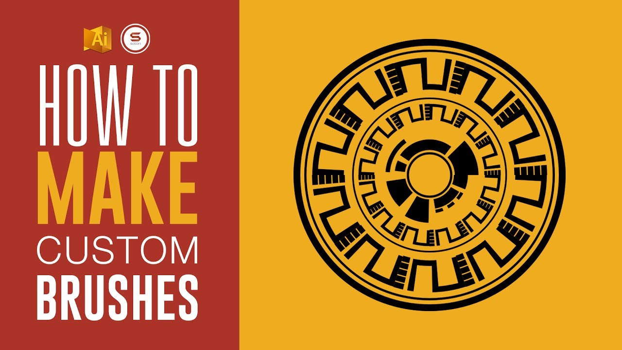 USING CUSTOM ILLUSTRATOR BRUSHES TO MAKE COOL VECTOR ART - Satori Graphics Illustrator Tutorial