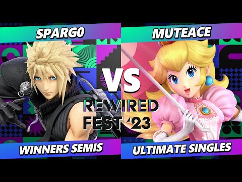 ReWired Fest 2023 Top 8 - Spargo (Cloud) Vs. MuteAce (Peach) Smash Ultimate - SSBU