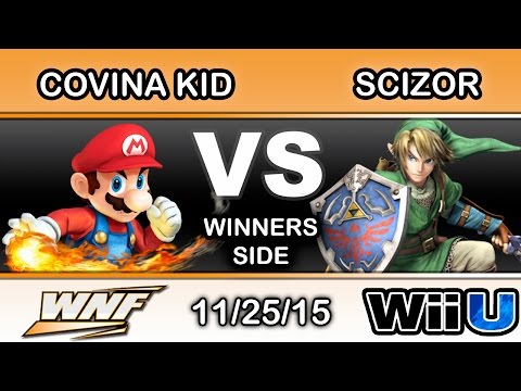 WNF S4E6 – Covina Kid (Mario) Vs. 2Scoops | Scizor (Link) Winners Side - Smash Wii U