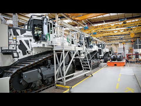 So werden Liebherr Planierraupen gebaut | Komplette Werksbesichtigung
