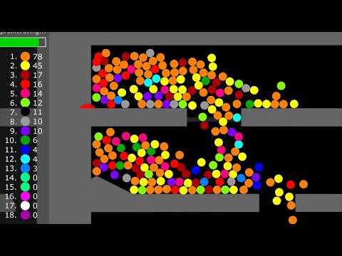 Proliferation Marble Survival Race in Algodoo