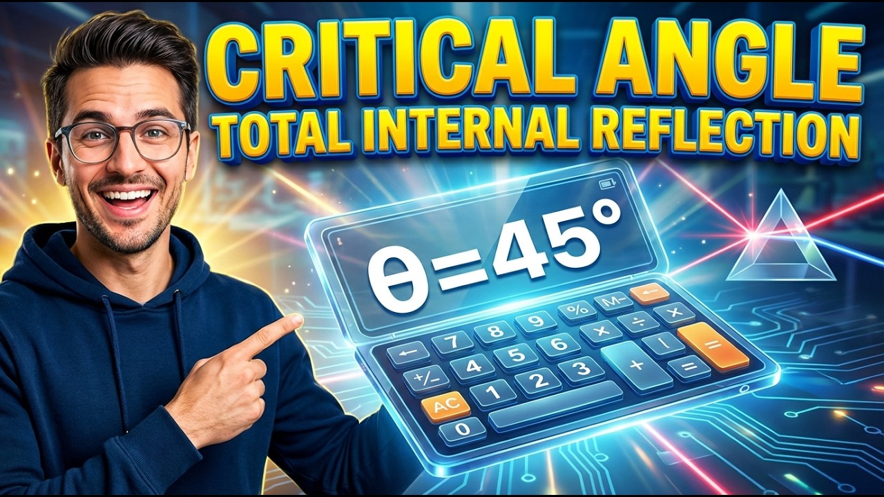 Critical Angle Total Internal Reflection Interactive Calculator