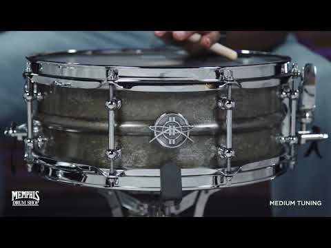 Dunnett Classic 14x5.5 Model 2N Carbon Steel Snare Drum - Black Patina (55142N-CS-BP)