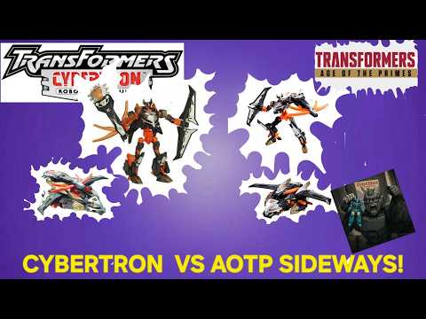Transformers Cybertron Sideways (Vs. AOTP): GotBot True Review NUMBER 1345