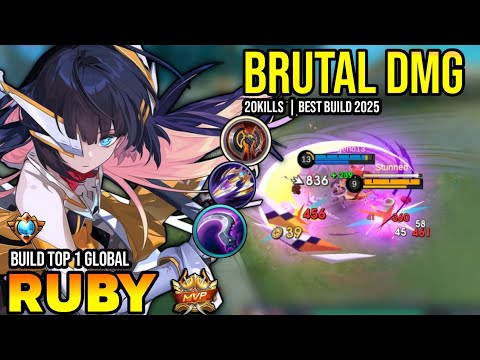 RUBY BEST BUILD 2025 | BUILD TOP 1 GLOBAL RUBY GAMEPLAY | MOBILE LEGENDS✓