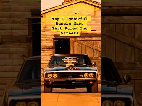 Top 5 Legendary Muscle Cars With Insane Power! #shorts
