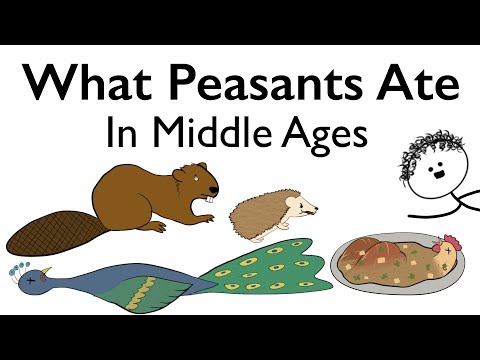 What did PEASANTS EAT in The Middle Ages?