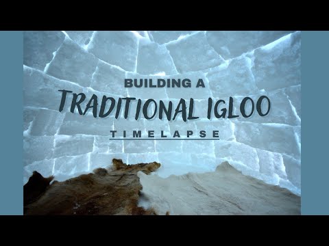 Building an Igloo - the traditional way (Timelapse)