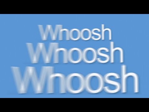 Long Cinematic Whoosh Sound Effect - Deep Whoosh Transition meme stereo HQ 96kHz