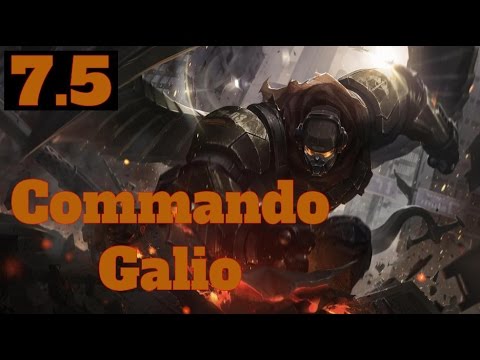[LoL:PBE] Commando Galio - Galio Rework Preview - Patch 7.5