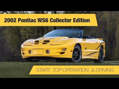 2002 Pontiac Firebird Trans Am WS6 Collector Edition Convertible | Start, Top Operation, & Drive