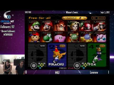 S@LT 100 - SSB64 - MasterHandJob (Pika) vs. Lowww (Fox) - WS