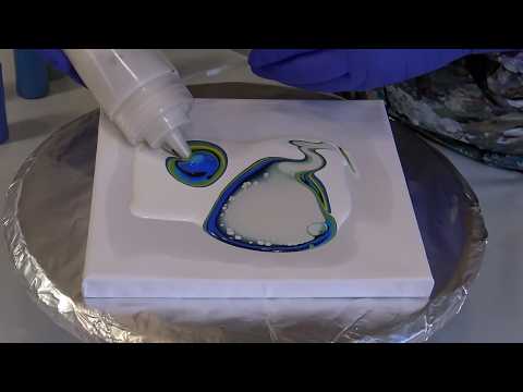 Simplicity ~ Paint Injection Technique ~ Acrylic Pour Painting