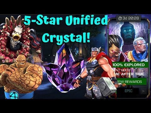 5-Star Unified Crystal Opening! Time After Time Epic 100%! - Marvel Contest of Champions
