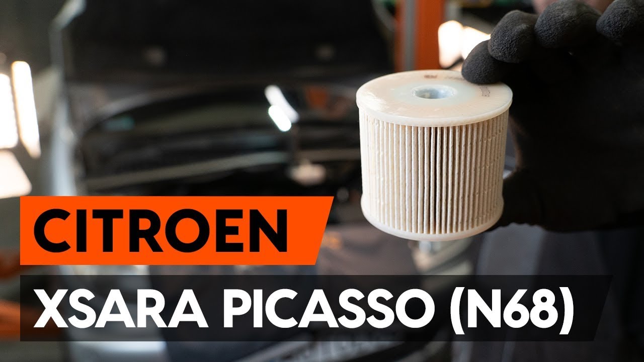 Kaip pakeisti Citroen Xsara Picasso kuro filtro - keitimo instrukcija