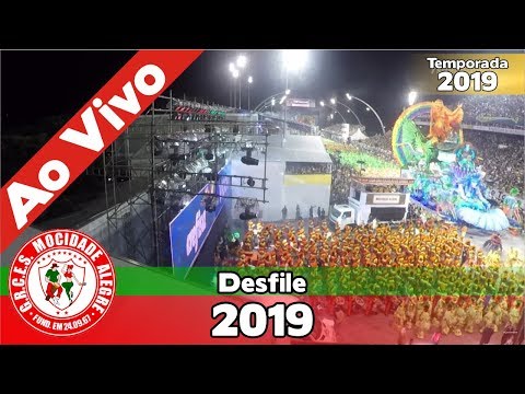 Mocidade Alegre 2019 - Bateria no desfile oficial - Apoteose Visita SP - #Aud19