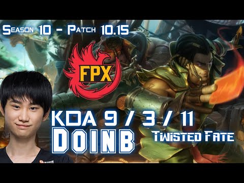 FPX Doinb TWISTED FATE vs YASUO Mid - Patch 10.15 KR Ranked