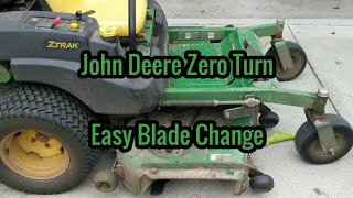 How to Replace the Blades on a John Deere 757 Zero Turn
