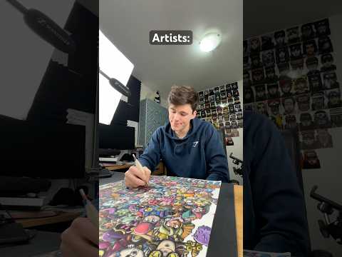 Artists after finishing an artwork😭😂