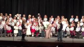Rex 1st grade concert, forgets words but gets a second chance