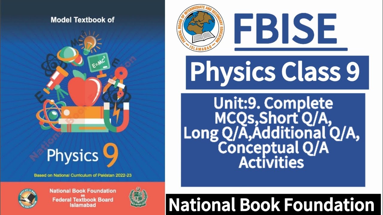 Class 9 Physics Unit 9 Complete Exercise | New Syllabus 2024|LearnOnlineWithAnum