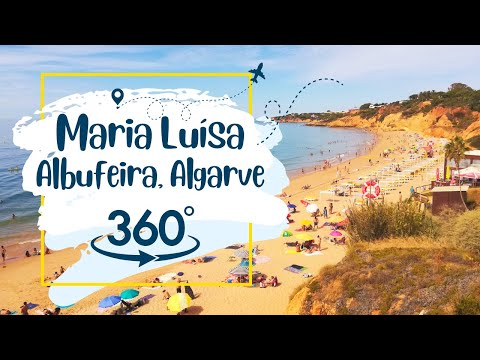 360° Experience: Praia Maria Luísa, Albufeira - A Portuguese Paradise 🌊🇵🇹