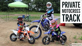 The Kids and I Ride Dirt Bikes At Our Private Motocross Track!