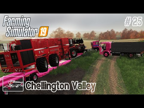 Carrot Harvest Start & Animal Control | Chellington Valley Seasons # 25 | FS19 TimeLapse
