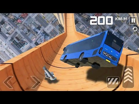 Bus Stunt Simulator - Impossible Bus Stunt Driver - Android Gameplay