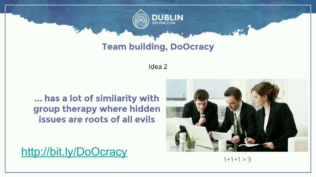 DrupalCon Dublin 2016: Dream Team therapy or how to maintain humans within a team.