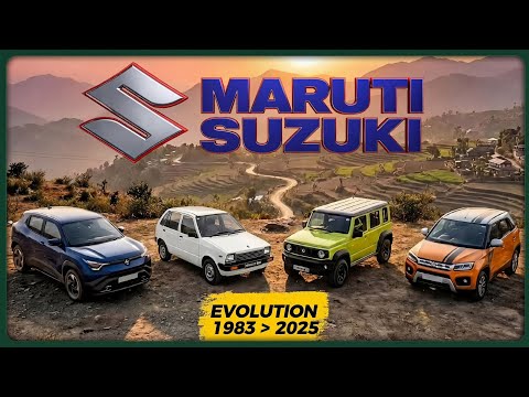 Maruti Suzuki Evolution Timeline (1983–2025) | From Maruti 800 to e-Vitara