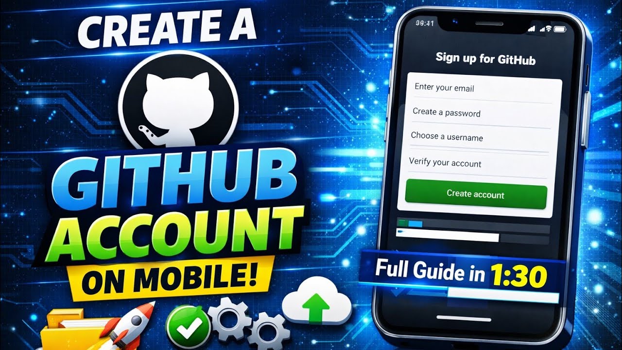 Create GitHub Account on Mobile (Step-by-Step) 