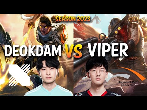 DRX Deokdam vs HLE Viper - Deokdam Varus vs Viper JHIN ADC - KR Ranked