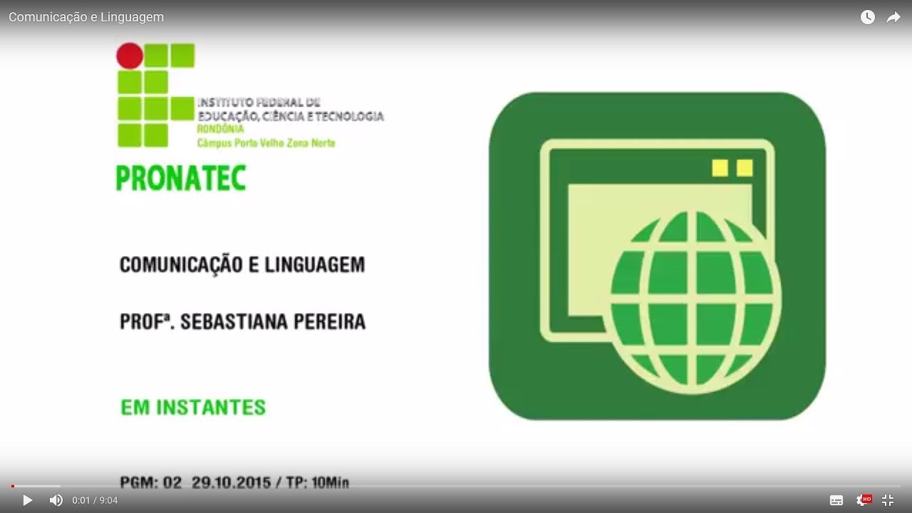 Comunicação e Linguagem Aula 02