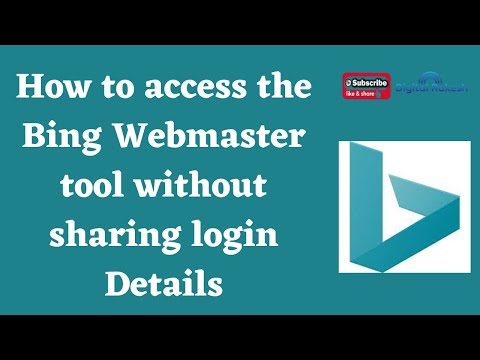 How to access the Bing Webmaster tool