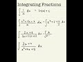 Integrating Fractions
