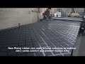 Rolled Up Rubber Cow Floor Mats