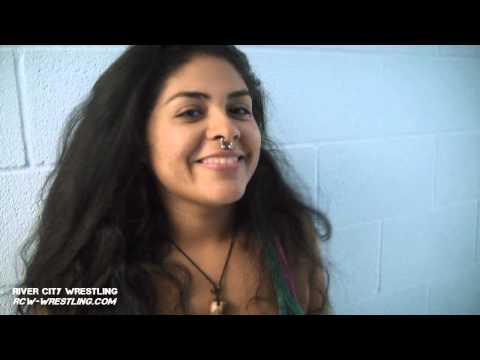 River City Wrestling (RCW) - Claudia Del Solis distracts the camera man... just a little bit.