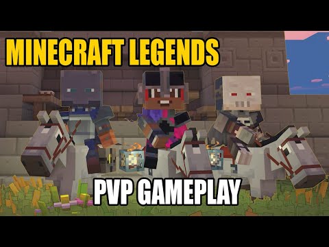 Minecraft Legends: 34 minutes of PvP multiplayer gameplay | Hands-On Preview