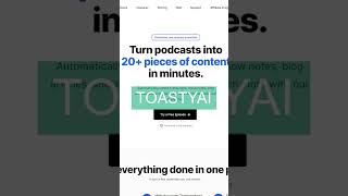 AI Tools - ToastyAI #shorts