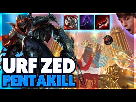 MY BEST PENTAKILL EVER  | URF ZED FULL GAMEPLAY - BunnyFuFuu