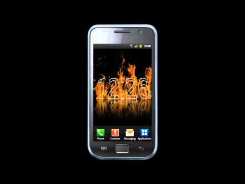 Fire Clock Live Wallpaper Video