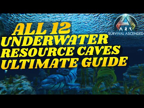 All 12 Hidden Underwater Caves Guide Ark: Survival Ascended The Island