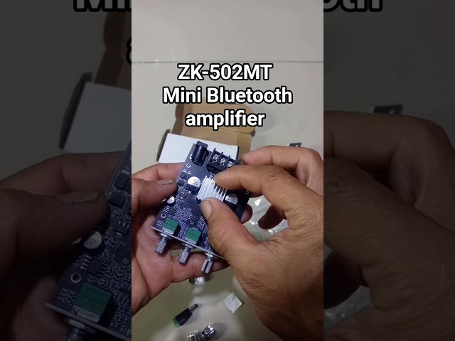 Vídeo relacionado con Fasizi ZK-502M Audio Mini 2.0 estéreo 50 W + 50 W Bluetooth Digital Amplificador Módulo amplificador 50 W x 2 AMP Amplificador Home Theater AUX USB